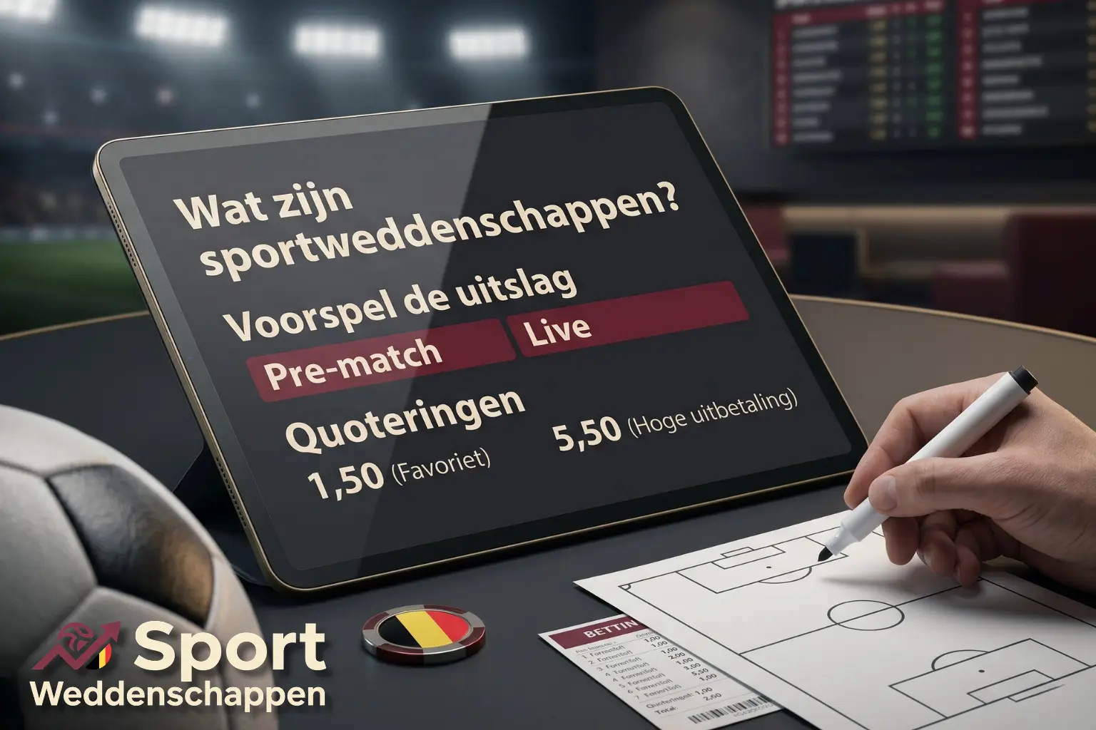 Uitleg over sportweddenschappen en quoteringen in België